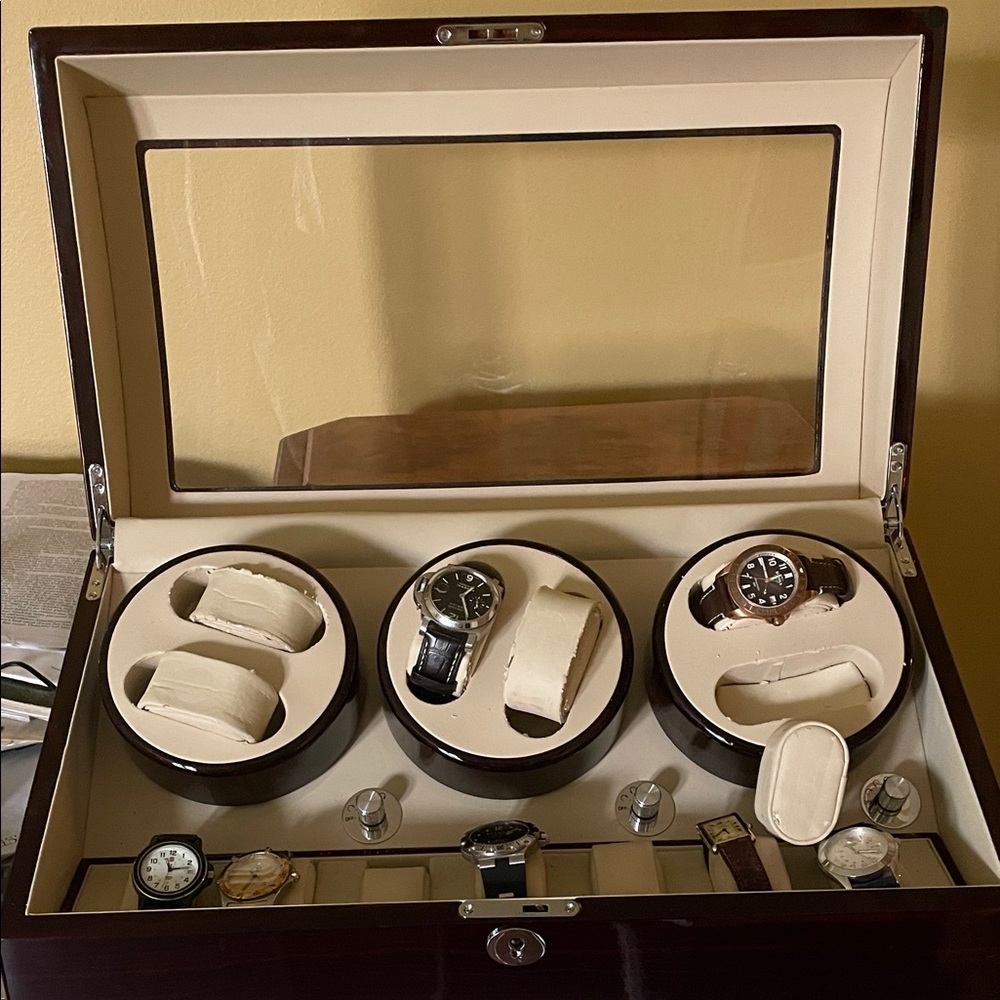 Luxury Watch Display Case - Brown